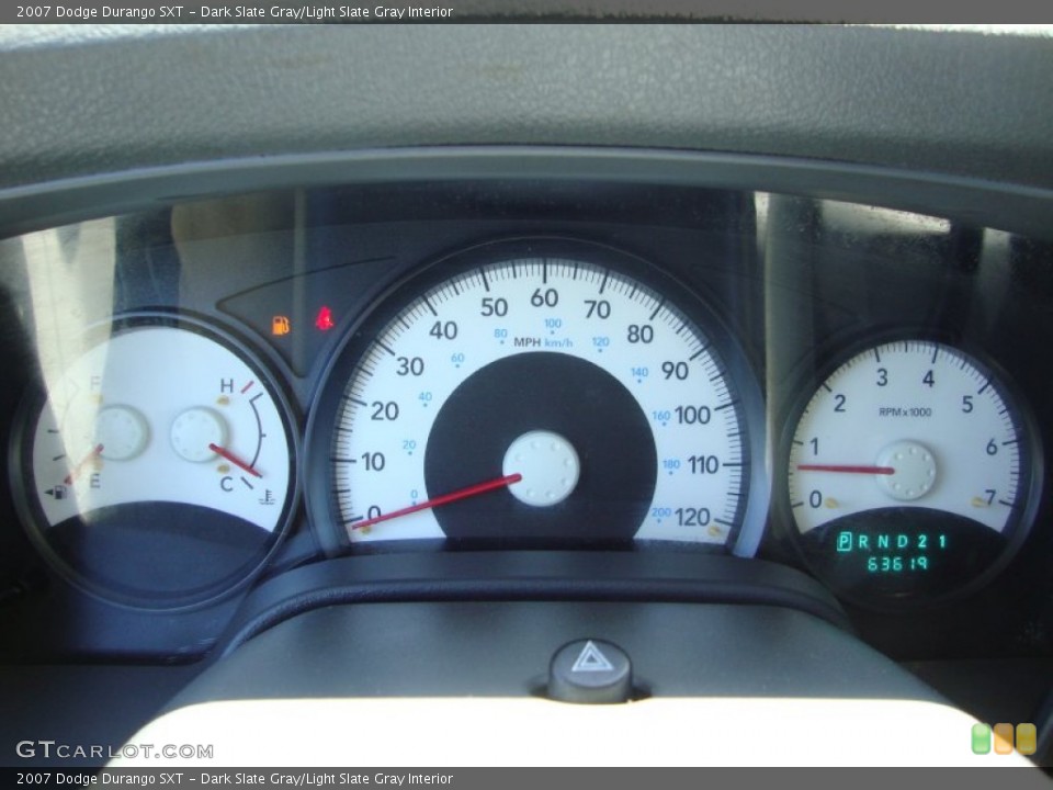 Dark Slate Gray/Light Slate Gray Interior Gauges for the 2007 Dodge Durango SXT #80079936