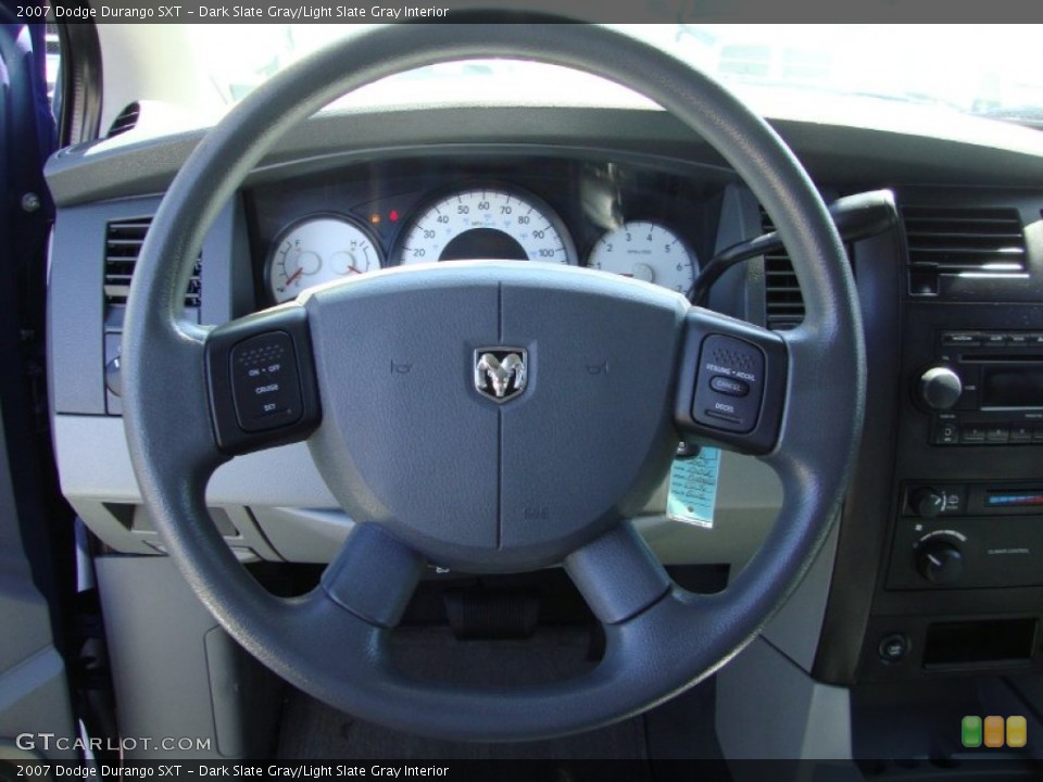 Dark Slate Gray/Light Slate Gray Interior Steering Wheel for the 2007 Dodge Durango SXT #80079947