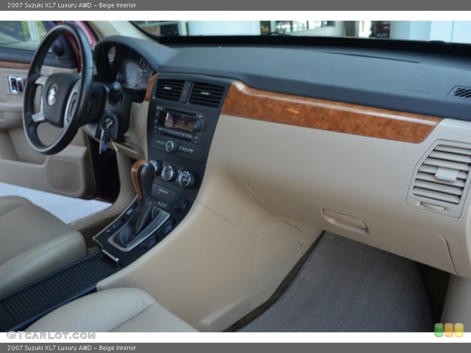 Beige Interior Dashboard for the 2007 Suzuki XL7 Luxury AWD #80080291