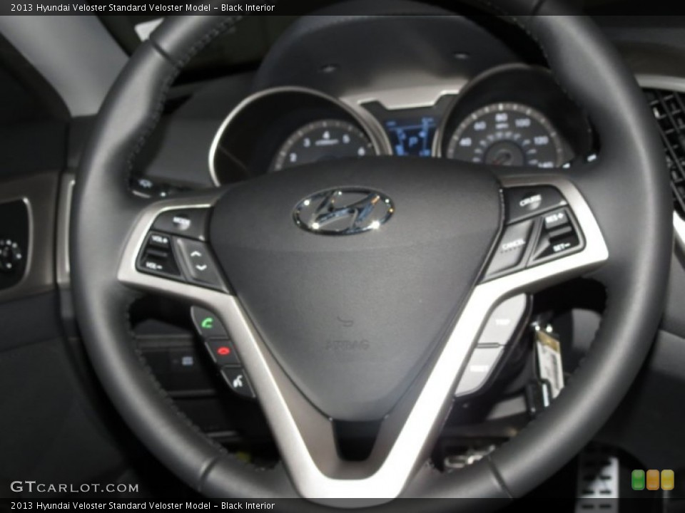 Black Interior Steering Wheel for the 2013 Hyundai Veloster  #80080392