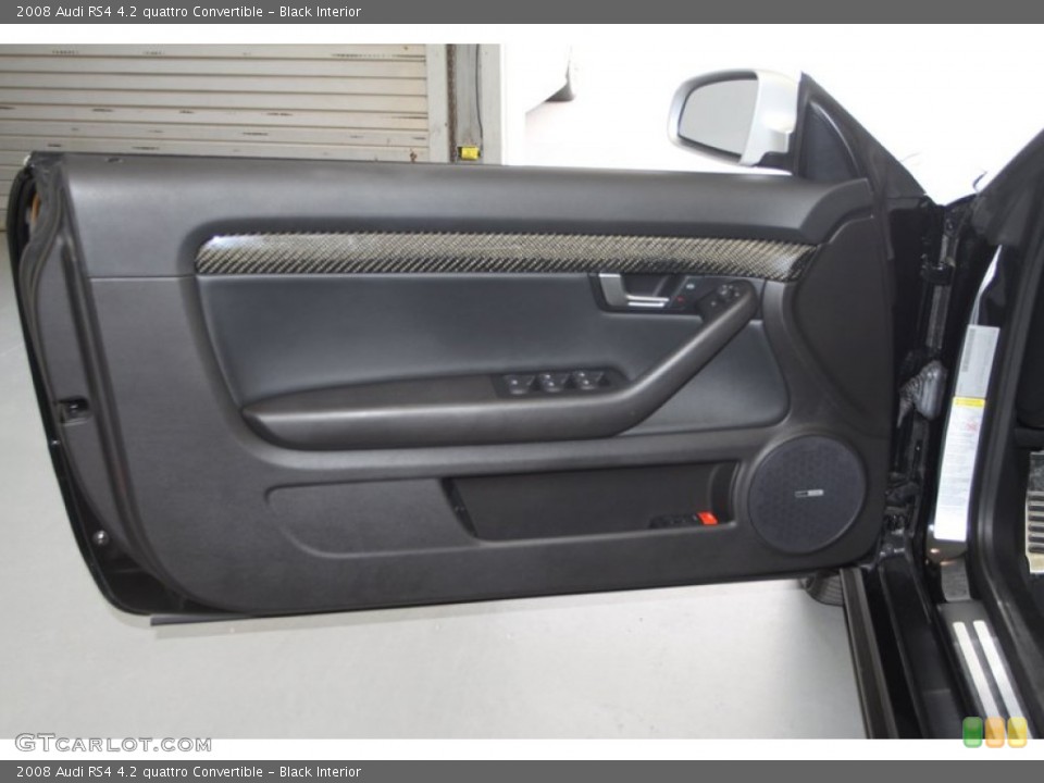 Black Interior Door Panel for the 2008 Audi RS4 4.2 quattro Convertible #80080487