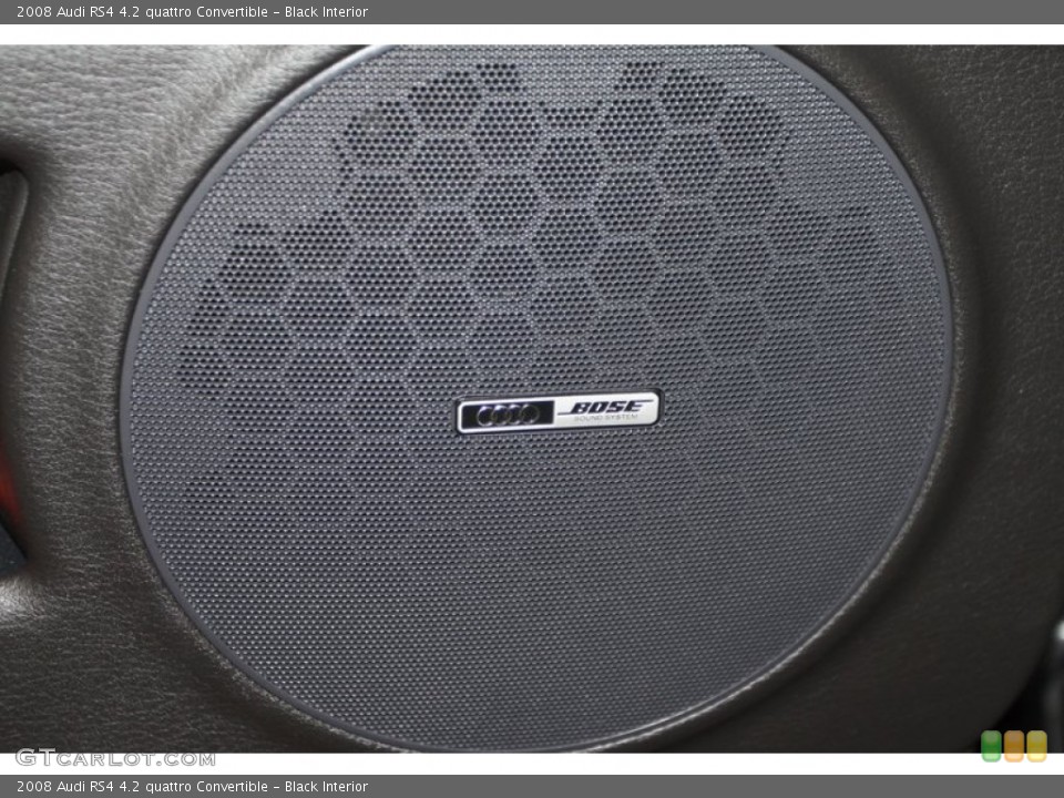 Black Interior Audio System for the 2008 Audi RS4 4.2 quattro Convertible #80080593