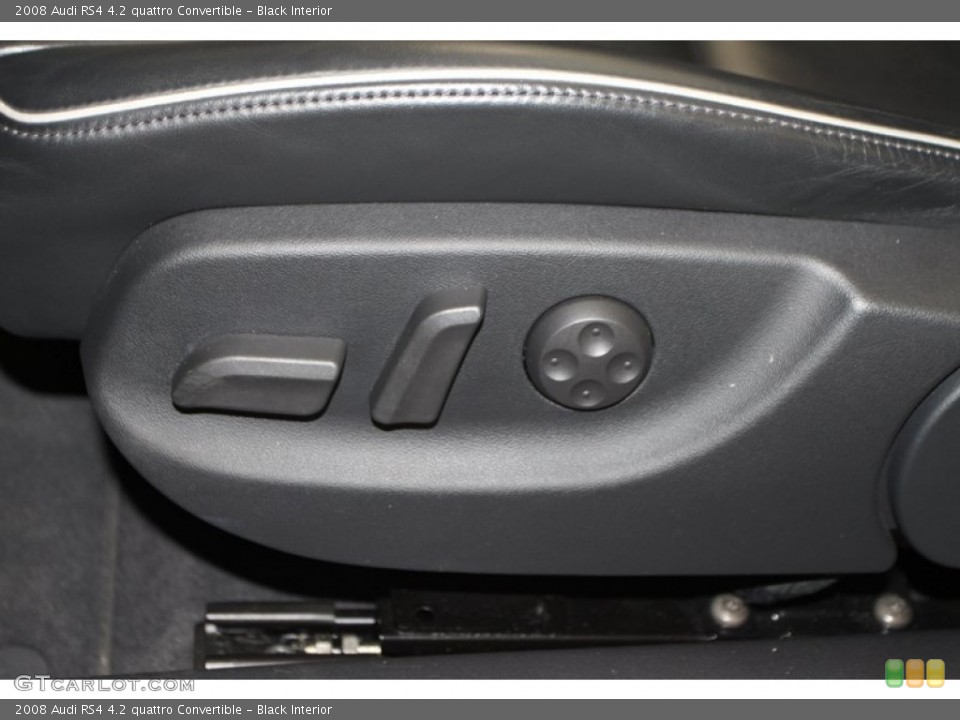 Black Interior Controls for the 2008 Audi RS4 4.2 quattro Convertible #80080623