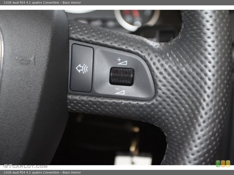 Black Interior Controls for the 2008 Audi RS4 4.2 quattro Convertible #80080724