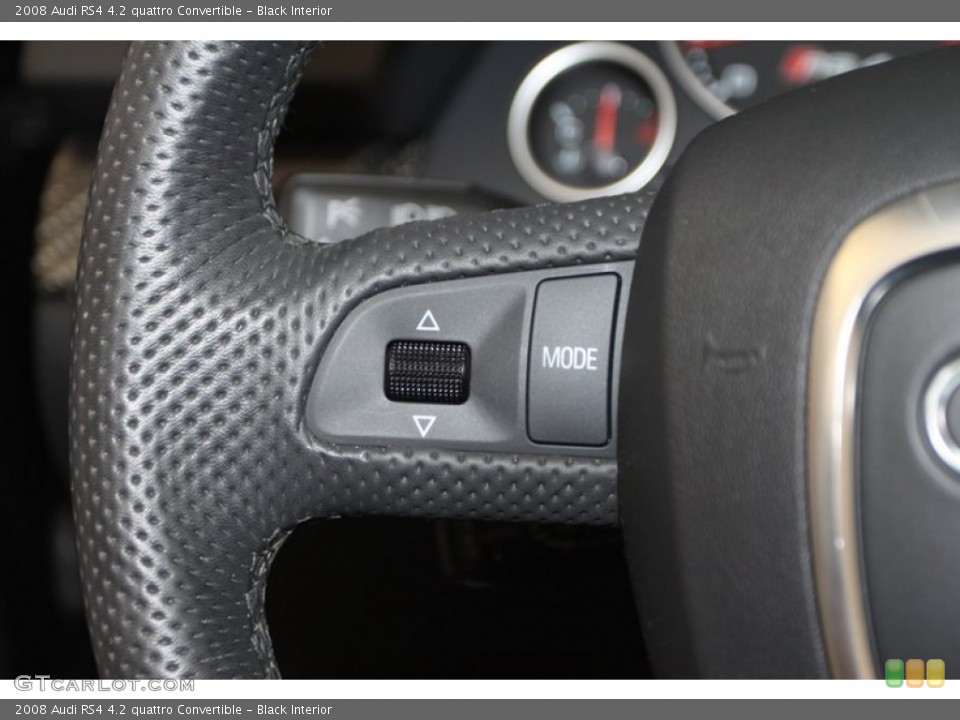 Black Interior Controls for the 2008 Audi RS4 4.2 quattro Convertible #80080736