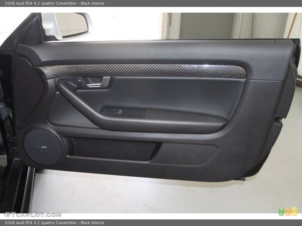Black Interior Door Panel for the 2008 Audi RS4 4.2 quattro Convertible #80080863