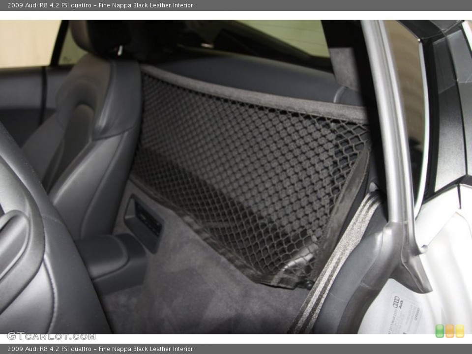 Fine Nappa Black Leather Interior Photo for the 2009 Audi R8 4.2 FSI quattro #80082188