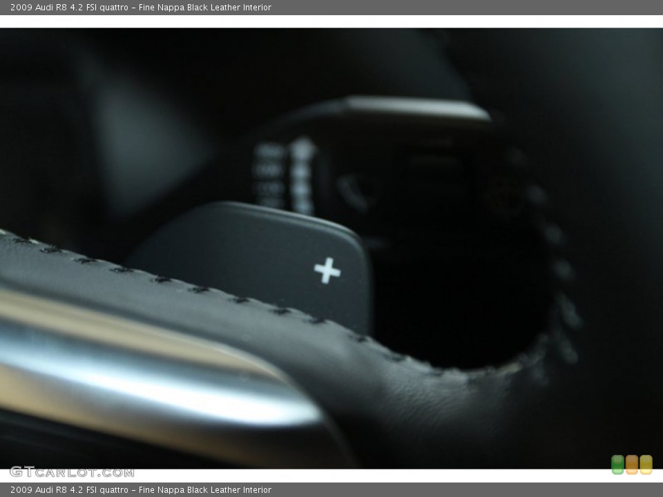 Fine Nappa Black Leather Interior Transmission for the 2009 Audi R8 4.2 FSI quattro #80082374