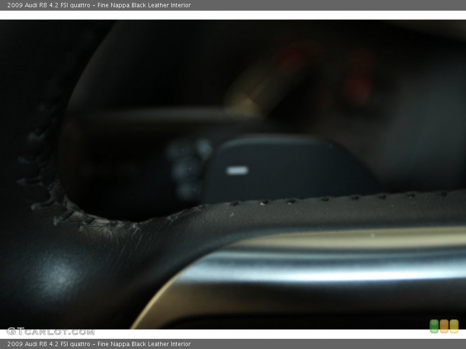 Fine Nappa Black Leather Interior Transmission for the 2009 Audi R8 4.2 FSI quattro #80082395