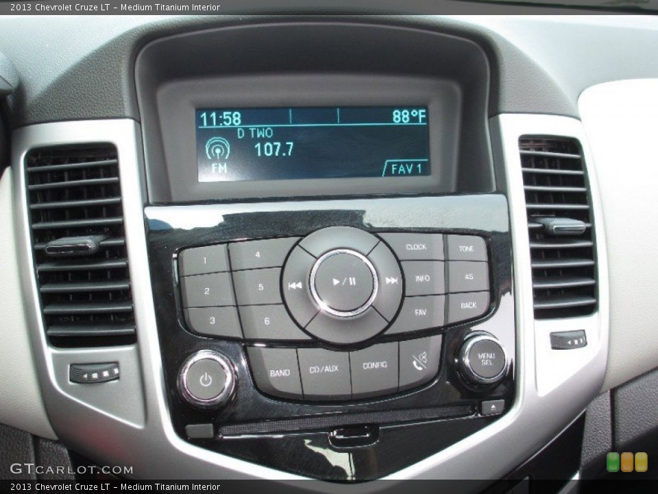 Medium Titanium Interior Controls for the 2013 Chevrolet Cruze LT #80084205