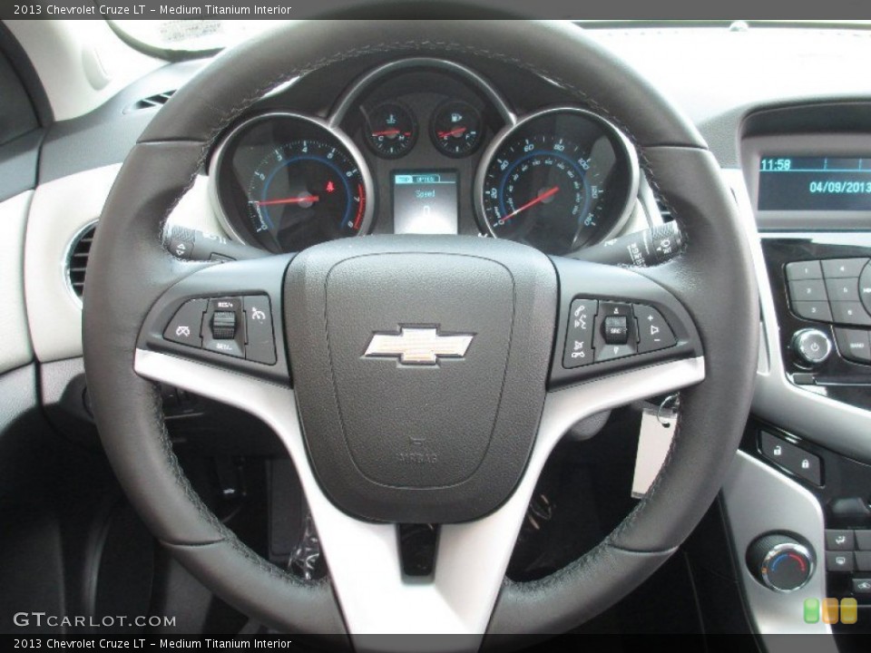 Medium Titanium Interior Steering Wheel for the 2013 Chevrolet Cruze LT #80084454