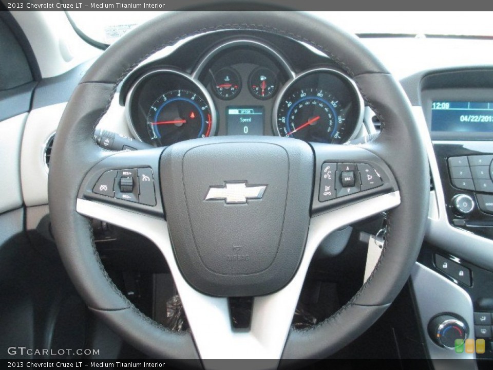 Medium Titanium Interior Steering Wheel for the 2013 Chevrolet Cruze LT #80085922