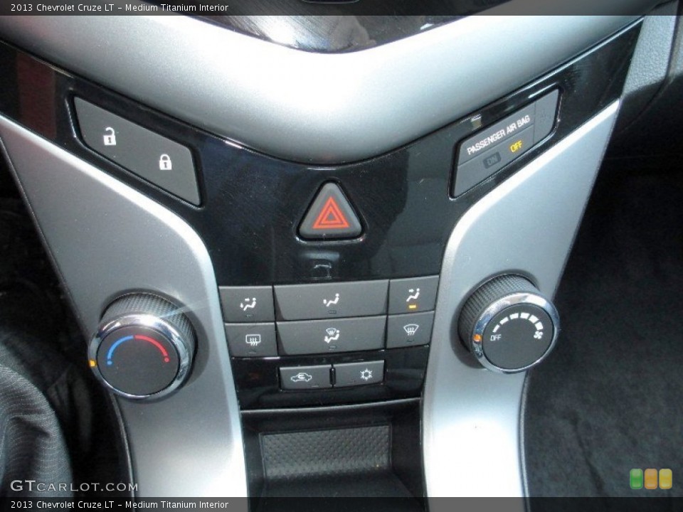 Medium Titanium Interior Controls for the 2013 Chevrolet Cruze LT #80085966