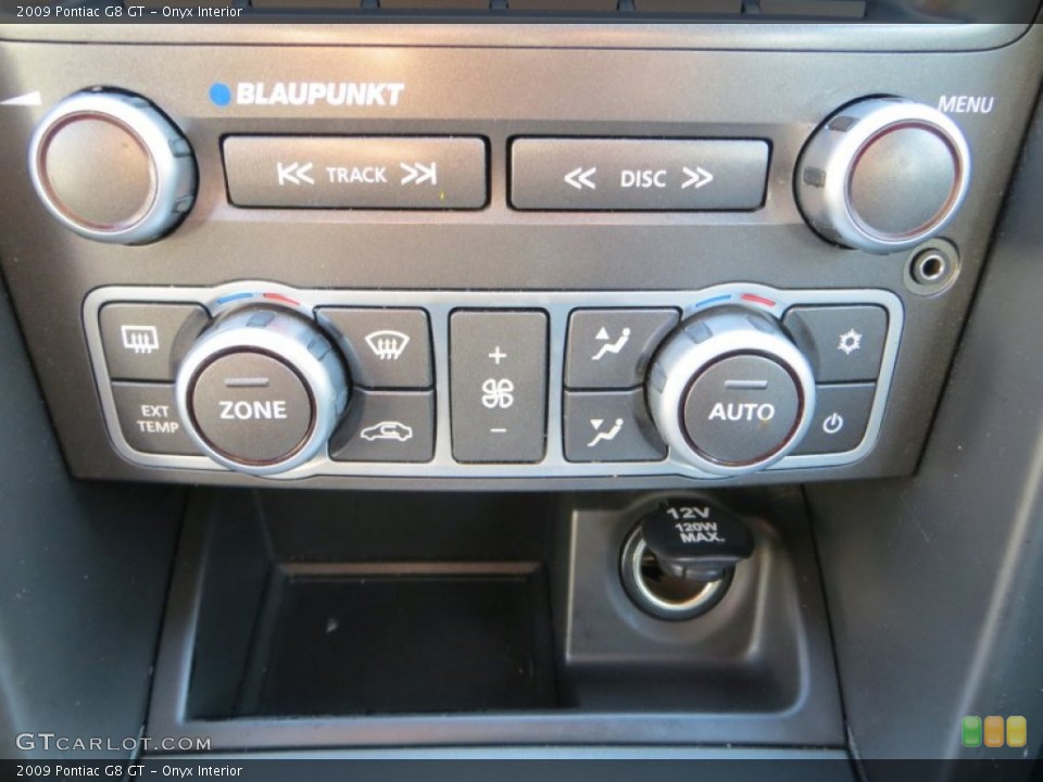 Onyx Interior Controls for the 2009 Pontiac G8 GT #80086914