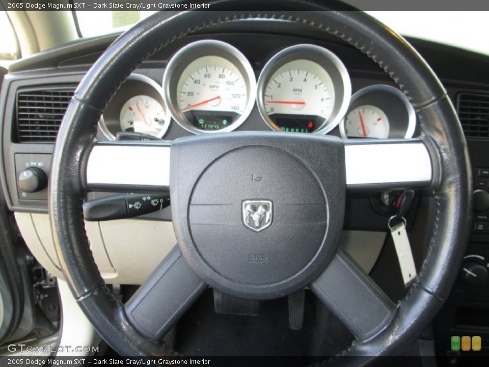 Dark Slate Gray/Light Graystone Interior Steering Wheel for the 2005 Dodge Magnum SXT #80086920