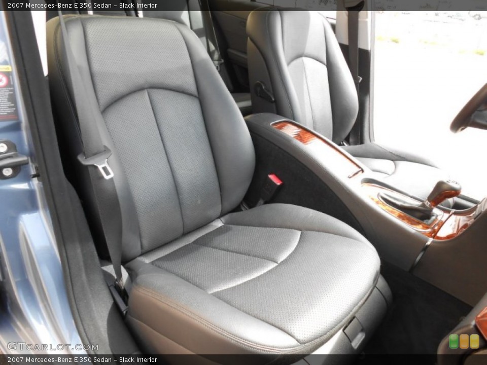 Black Interior Front Seat for the 2007 Mercedes-Benz E 350 Sedan #80088852