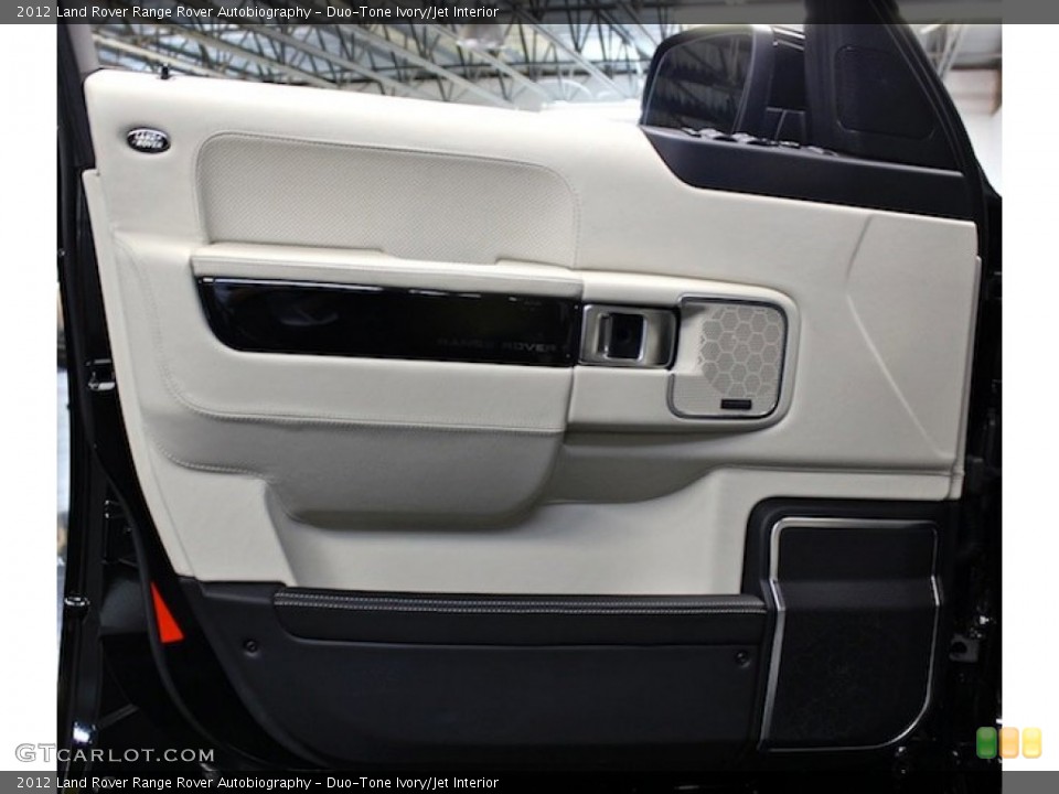 Duo-Tone Ivory/Jet Interior Door Panel for the 2012 Land Rover Range Rover Autobiography #80091055