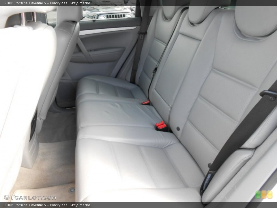 Black/Steel Grey Interior Rear Seat for the 2006 Porsche Cayenne S #80091078