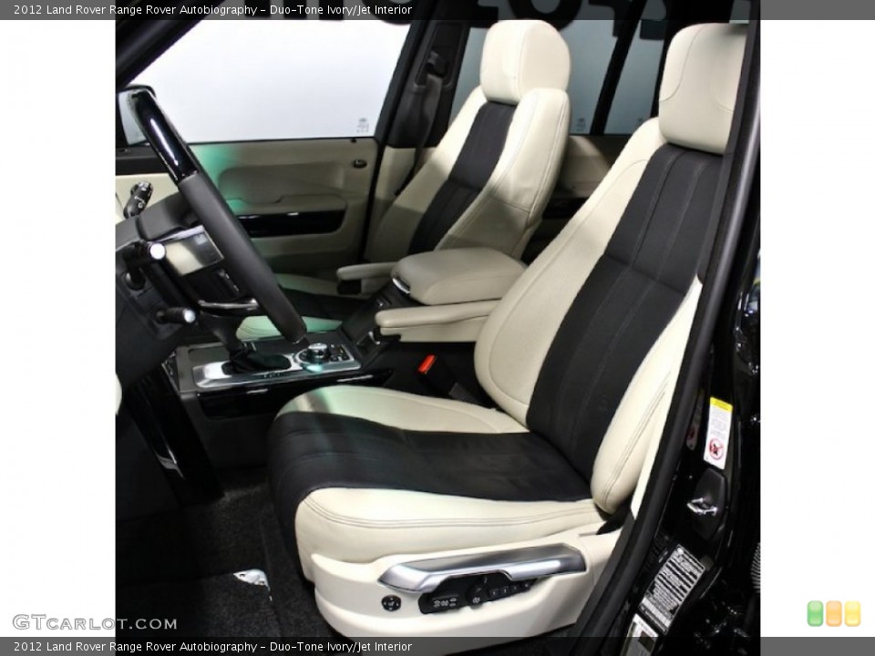Duo-Tone Ivory/Jet Interior Front Seat for the 2012 Land Rover Range Rover Autobiography #80091136