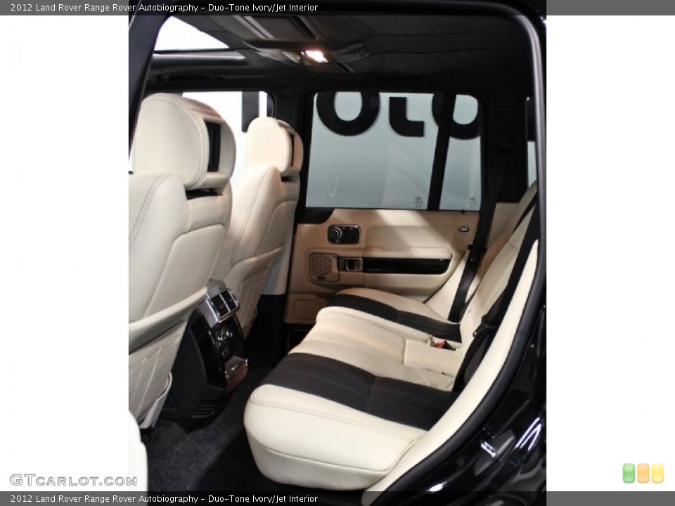 Duo-Tone Ivory/Jet Interior Rear Seat for the 2012 Land Rover Range Rover Autobiography #80091428