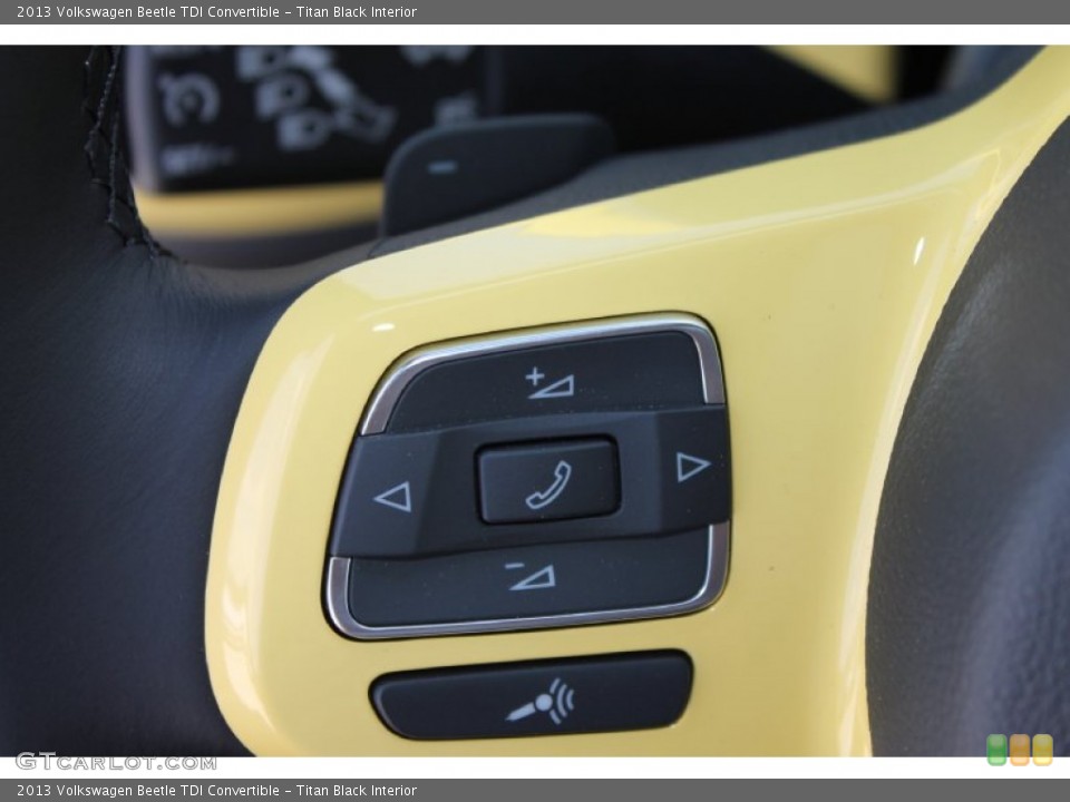 Titan Black Interior Controls for the 2013 Volkswagen Beetle TDI Convertible #80091466