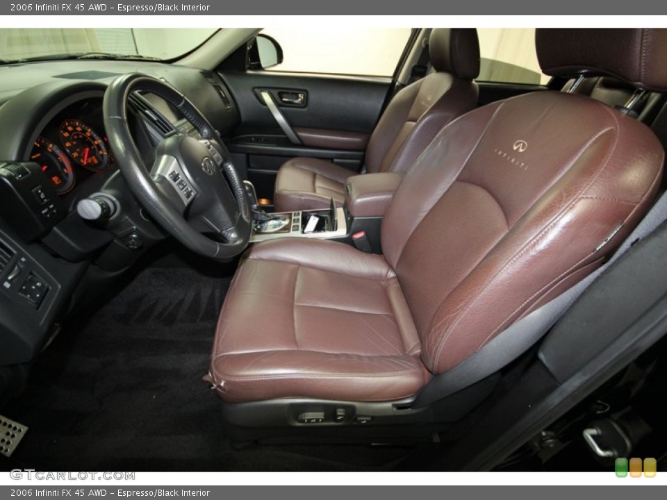 Espresso/Black Interior Front Seat for the 2006 Infiniti FX 45 AWD #80093710