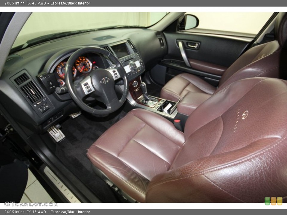 Espresso/Black Interior Prime Interior for the 2006 Infiniti FX 45 AWD #80093888