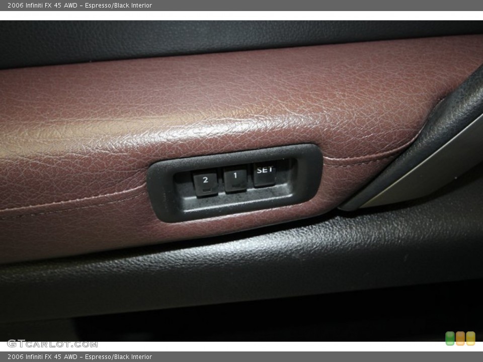 Espresso/Black Interior Controls for the 2006 Infiniti FX 45 AWD #80094016