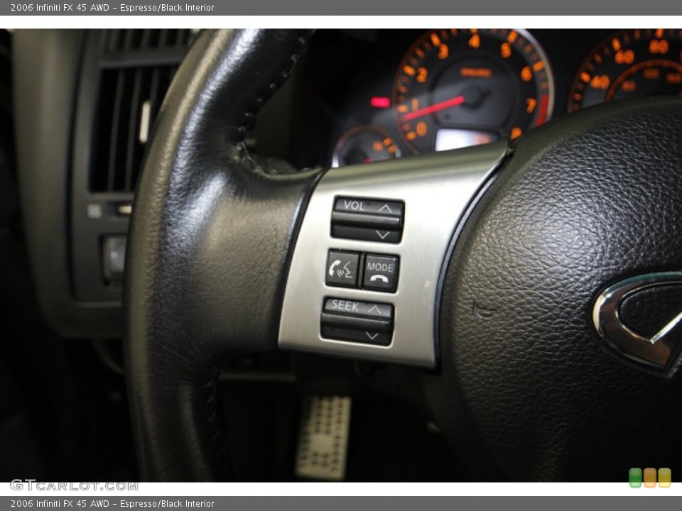 Espresso/Black Interior Controls for the 2006 Infiniti FX 45 AWD #80094250