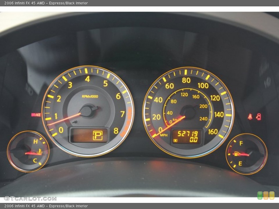 Espresso/Black Interior Gauges for the 2006 Infiniti FX 45 AWD #80094619