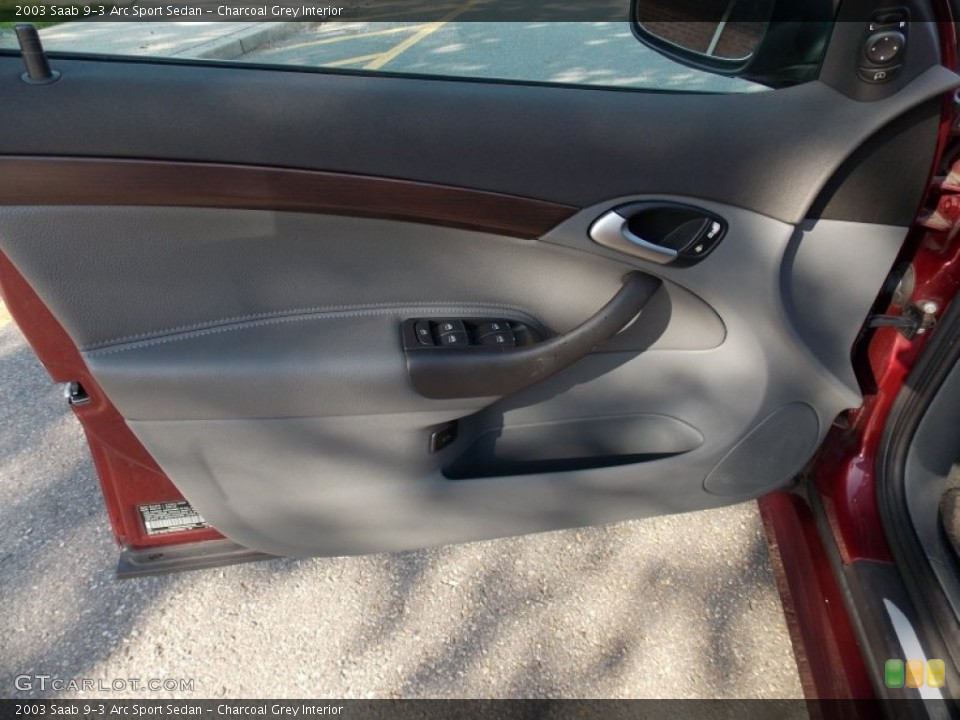 Charcoal Grey Interior Door Panel for the 2003 Saab 9-3 Arc Sport Sedan #80095258