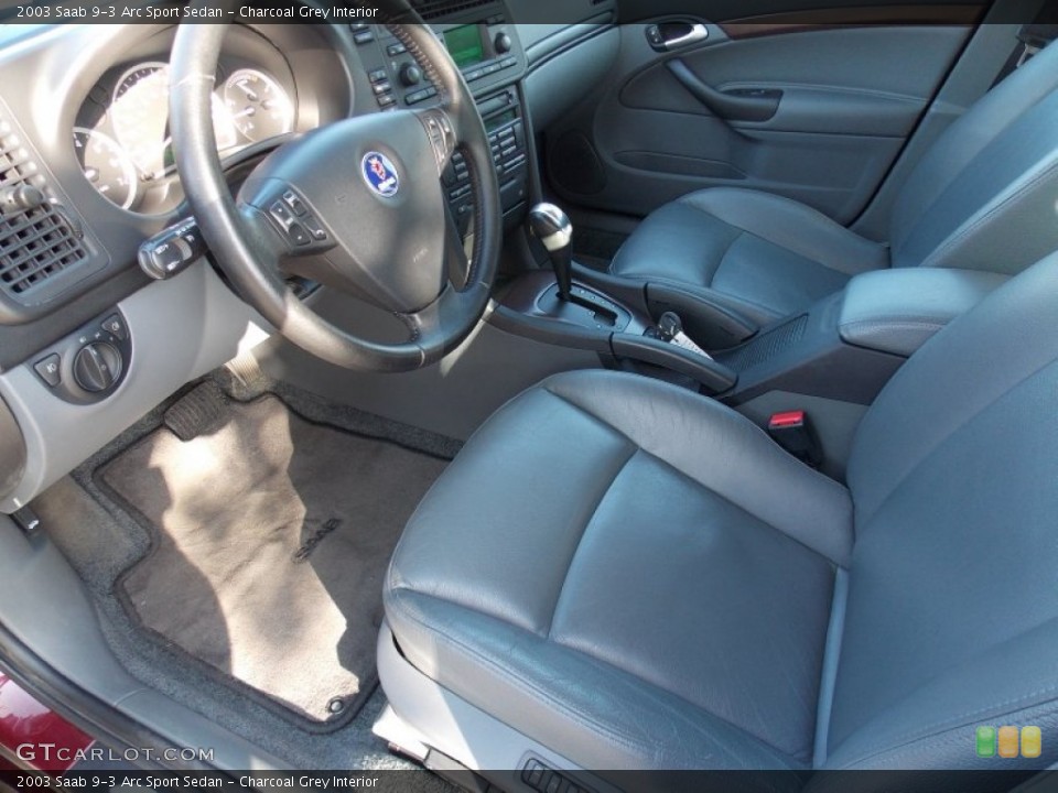 Charcoal Grey Interior Photo for the 2003 Saab 9-3 Arc Sport Sedan #80095288
