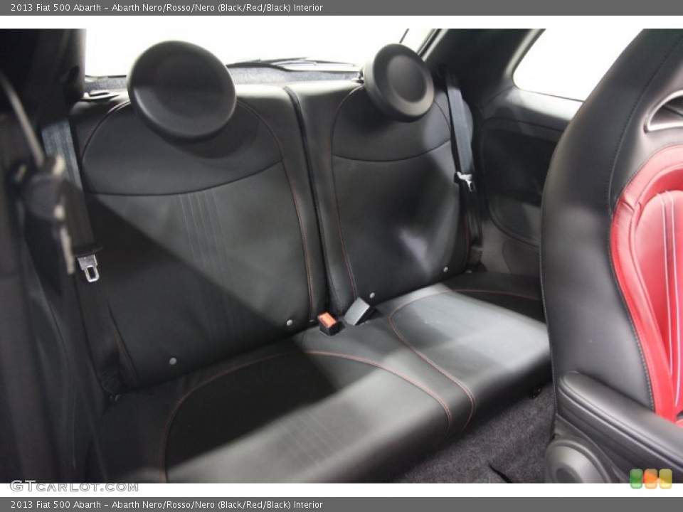 Abarth Nero/Rosso/Nero (Black/Red/Black) Interior Rear Seat for the 2013 Fiat 500 Abarth #80095817