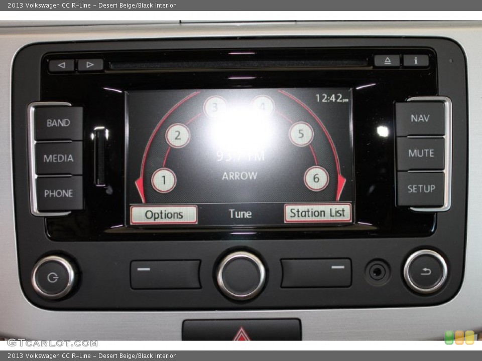 Desert Beige/Black Interior Controls for the 2013 Volkswagen CC R-Line #80095912