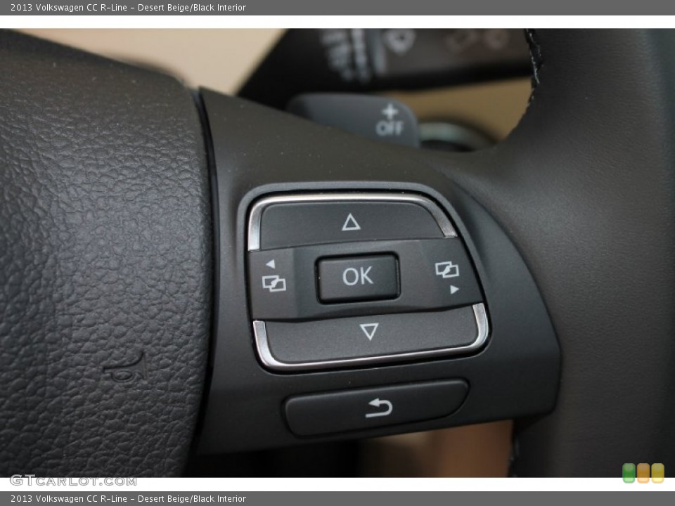 Desert Beige/Black Interior Controls for the 2013 Volkswagen CC R-Line #80095996