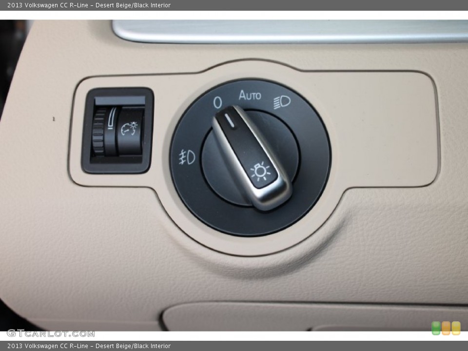 Desert Beige/Black Interior Controls for the 2013 Volkswagen CC R-Line #80096033