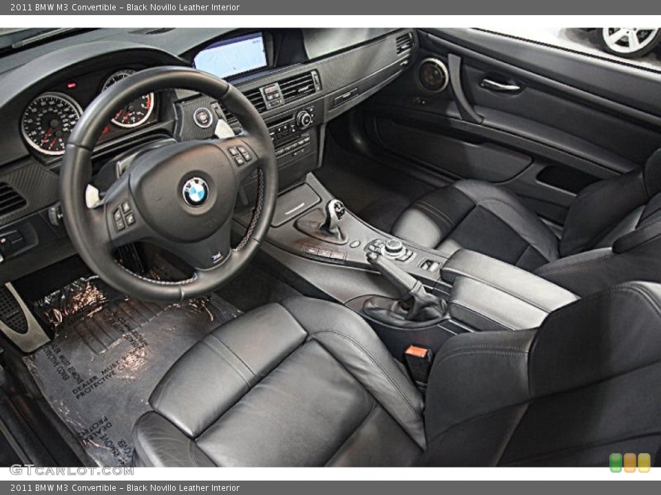 Black Novillo Leather Interior Prime Interior for the 2011 BMW M3 Convertible #80096109