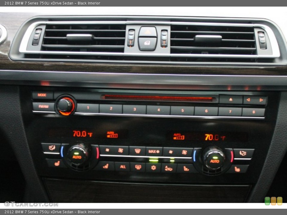 Black Interior Controls for the 2012 BMW 7 Series 750Li xDrive Sedan #80096708