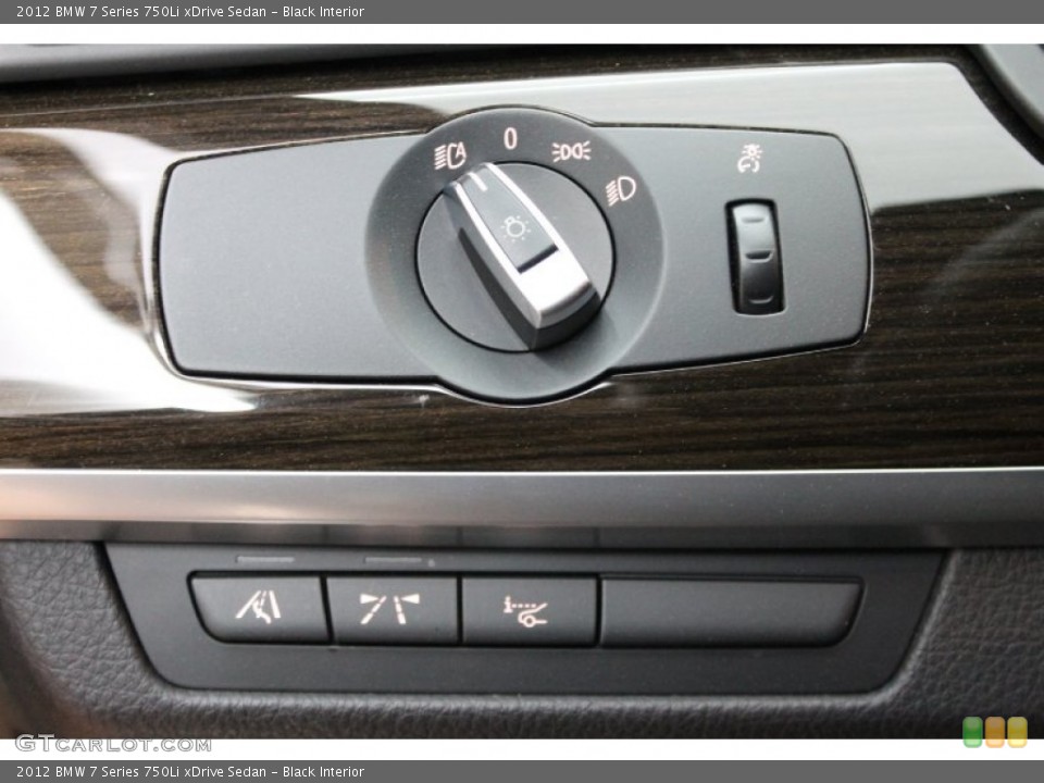 Black Interior Controls for the 2012 BMW 7 Series 750Li xDrive Sedan #80096885