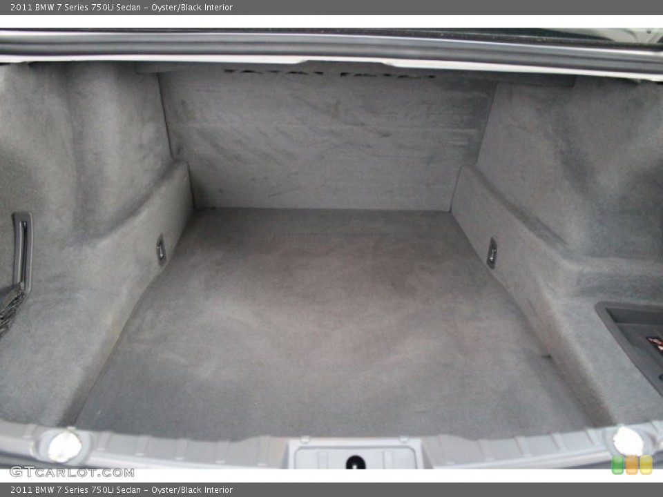 Oyster/Black Interior Trunk for the 2011 BMW 7 Series 750Li Sedan #80098466