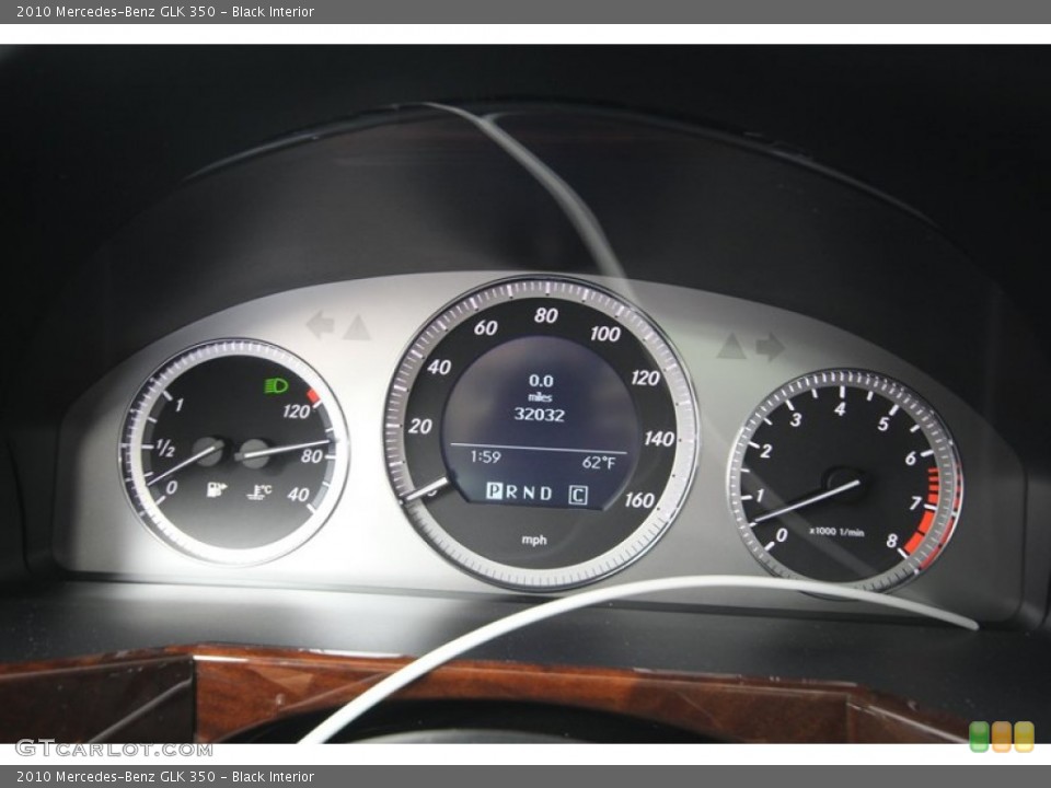 Black Interior Gauges for the 2010 Mercedes-Benz GLK 350 #80099463