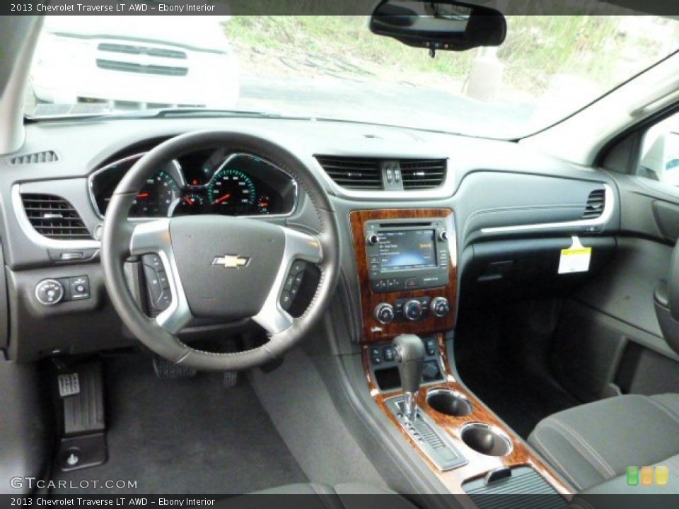 Ebony Interior Dashboard for the 2013 Chevrolet Traverse LT AWD #80102494