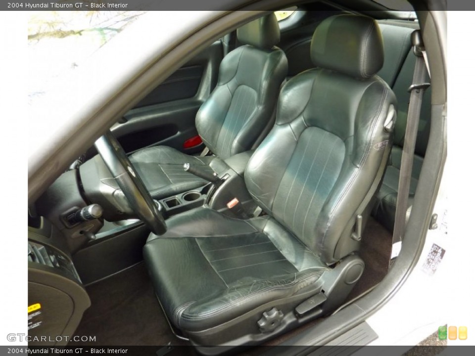 Black Interior Front Seat for the 2004 Hyundai Tiburon GT #80103604