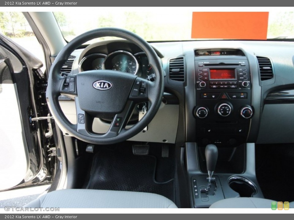Gray Interior Dashboard for the 2012 Kia Sorento LX AWD #80105340