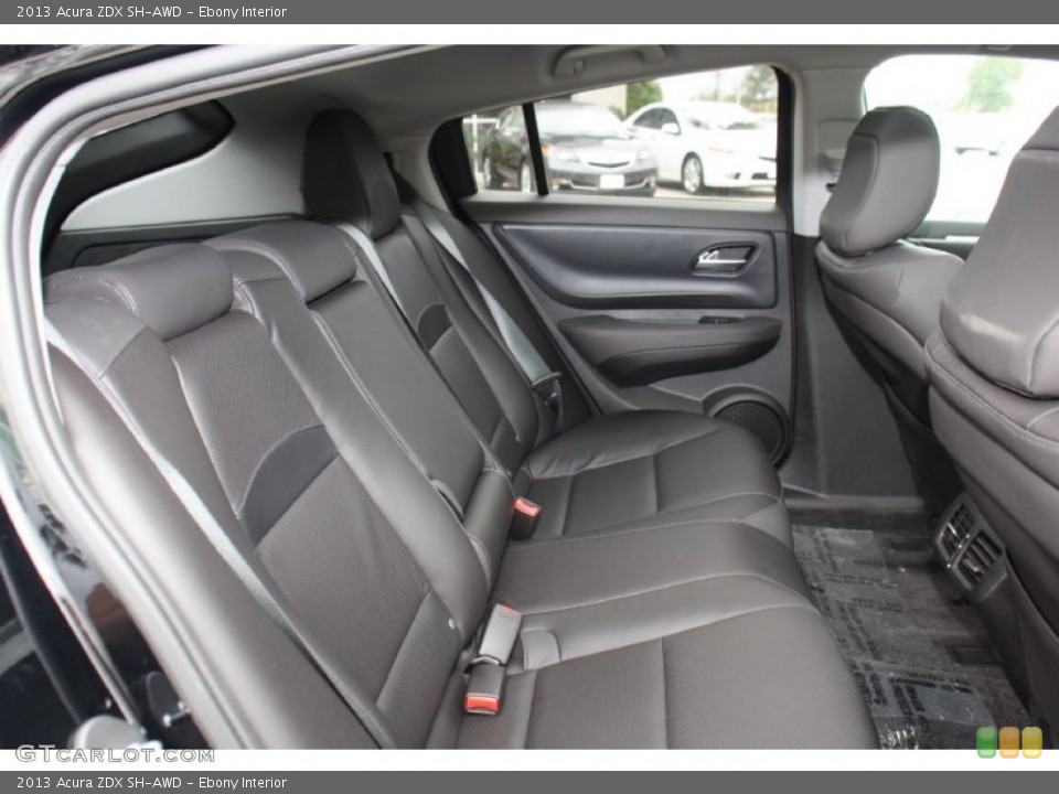Ebony Interior Rear Seat for the 2013 Acura ZDX SH-AWD #80105746