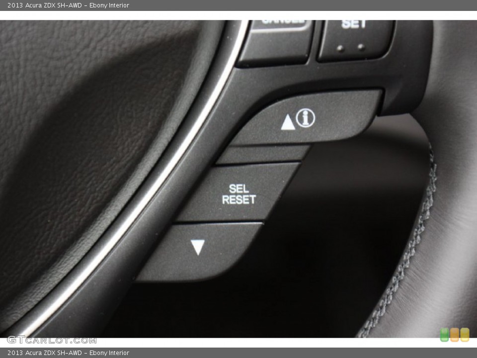 Ebony Interior Controls for the 2013 Acura ZDX SH-AWD #80105979