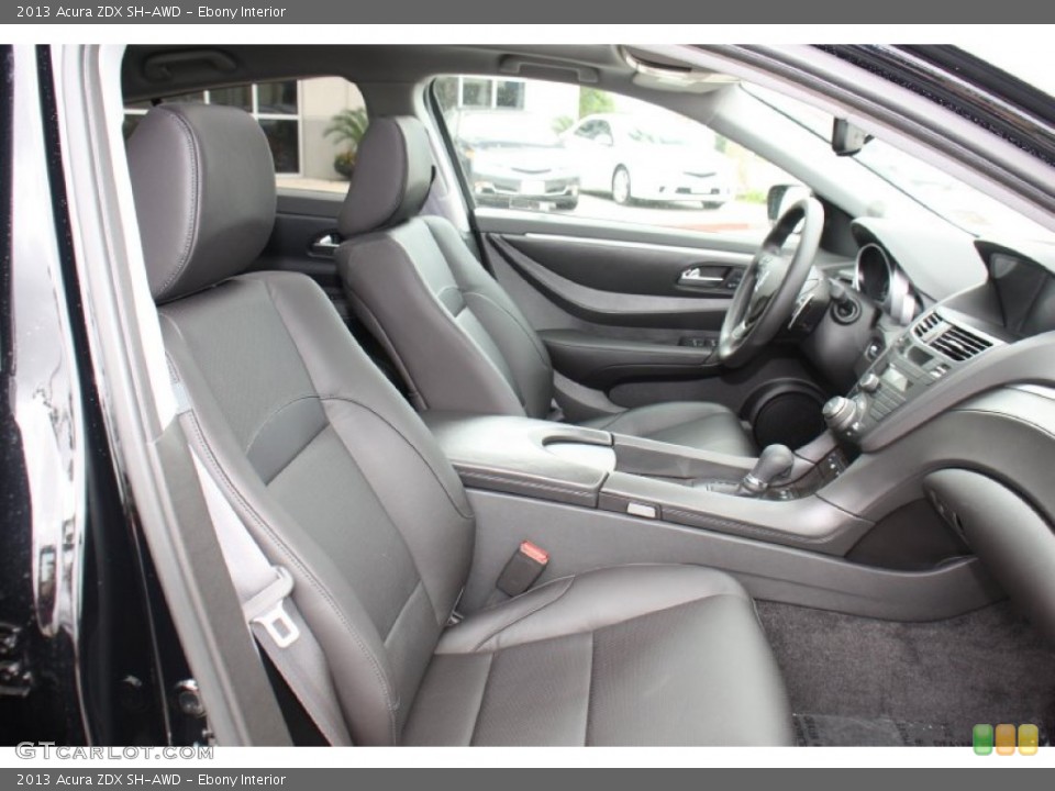 Ebony Interior Front Seat for the 2013 Acura ZDX SH-AWD #80106203