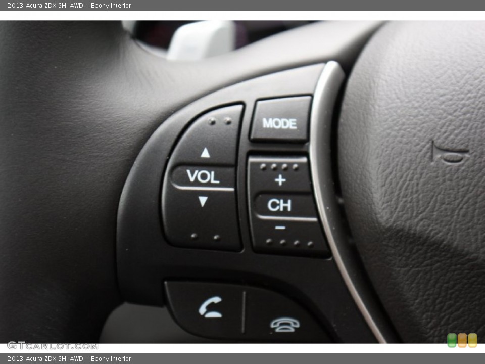 Ebony Interior Controls for the 2013 Acura ZDX SH-AWD #80106317