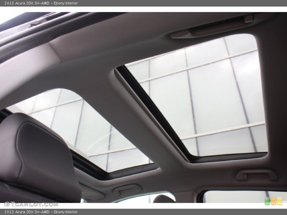 Ebony Interior Sunroof For The 2013 Acura Zdx Sh Awd