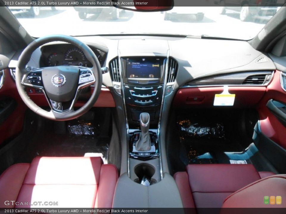 Morello Red/Jet Black Accents Interior Dashboard for the 2013 Cadillac ATS 2.0L Turbo Luxury AWD #80107578